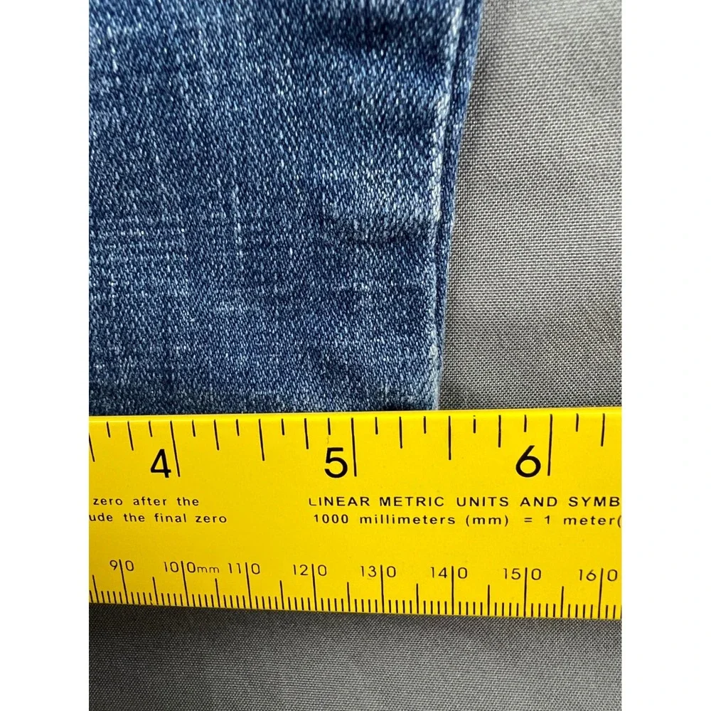 Levi 721 High Rise Skinny Womens 31 Jeans Blue Distressed Denim Good